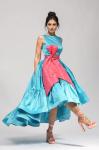 Cosmina 2 Dress, cotton sateen, tulle underskirt, back zipper closure