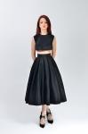 Marisa skirt, tulle underskirt, zipper closure