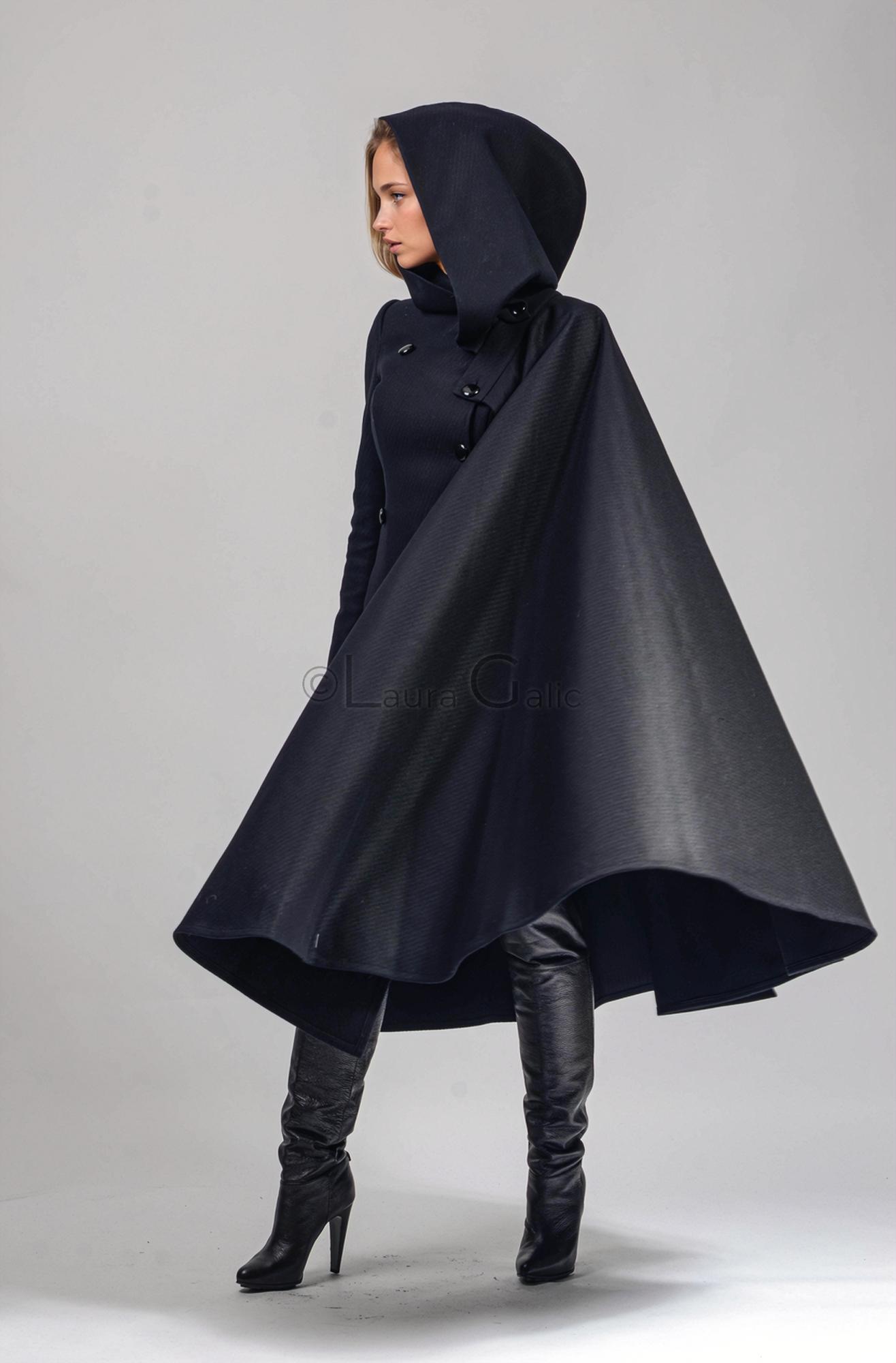 Hooded skirted coat hot sale