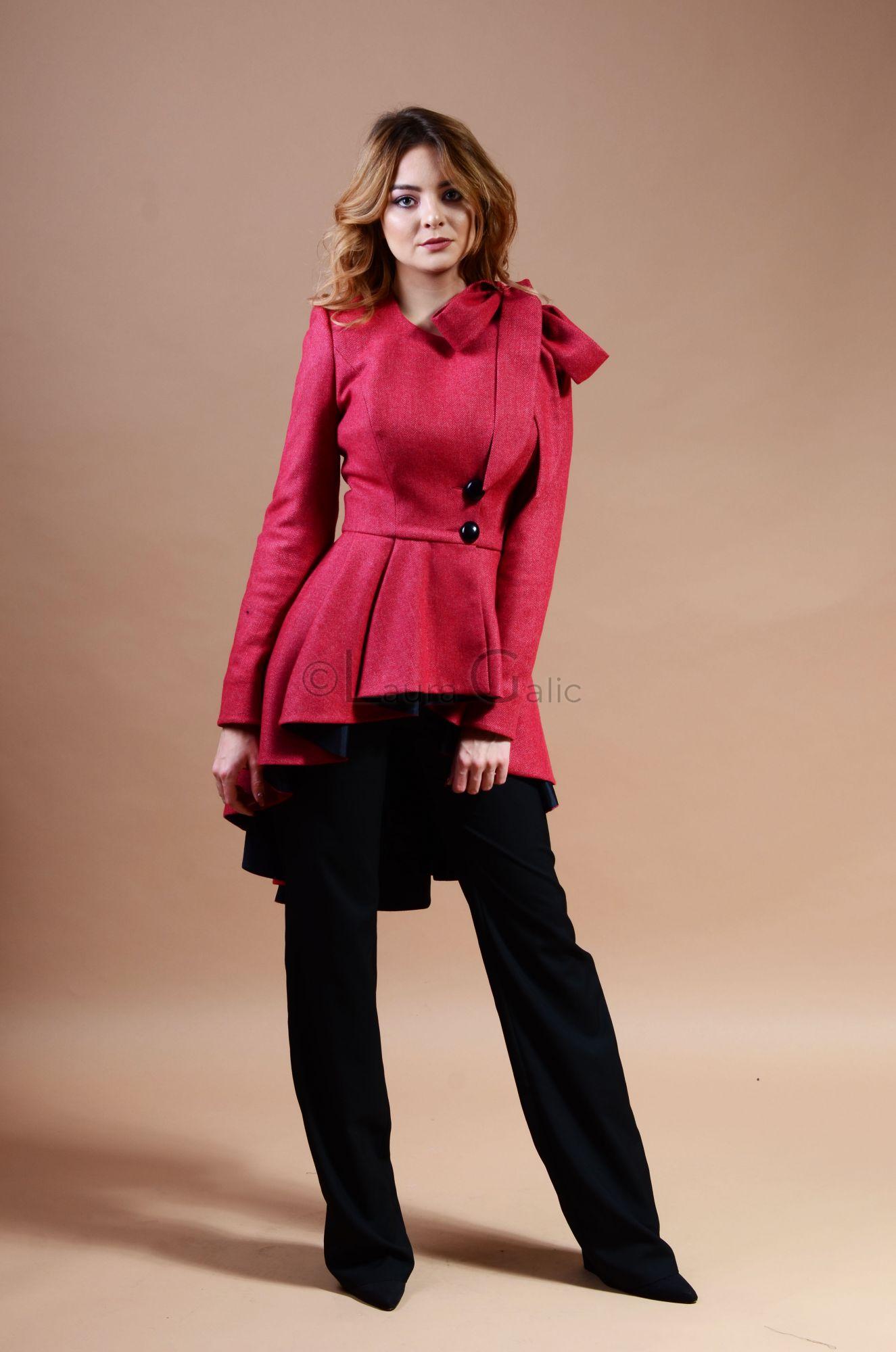 Peplum skirt coat store