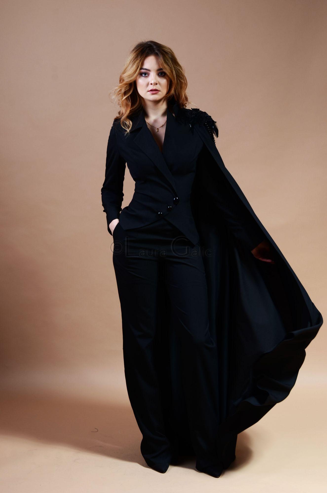 Suit cheap cape jacket